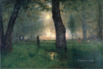 トラウト ブルックの風景 トナリスト ジョージ インネスの森 Oil Paintings